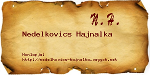 Nedelkovics Hajnalka névjegykártya