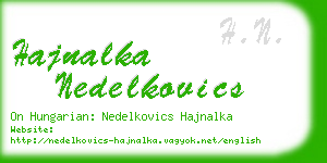 hajnalka nedelkovics business card